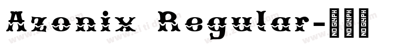 Azonix Regular字体转换